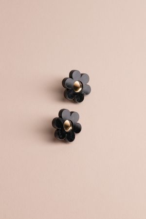 Обеци Black Flower (Small)