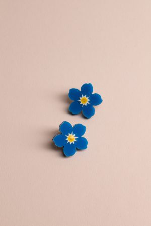 Обеци на щифт Forget Me Not (Big)