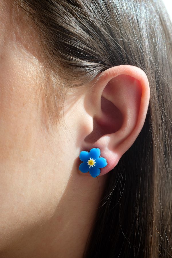 Обеци на щифт Forget Me Not (Small)