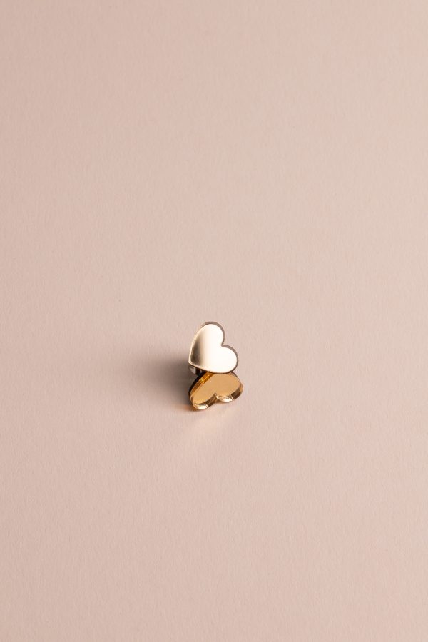 Обеци на щифт Golden Hearts (Small)