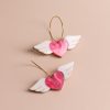 ergi-earrings-heart-with-wings-purple-white Обеци Winged Hearts (Pink-White)