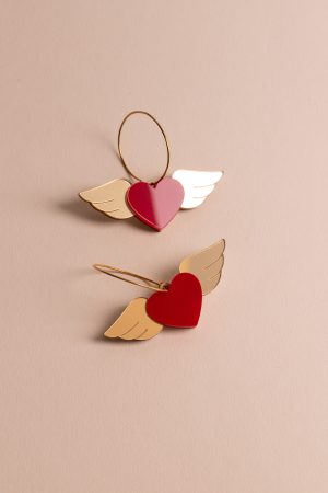 ergi-earrings-heart-with-wings-red-gold-1 Обеци Winged Hearts (Red-Gold)