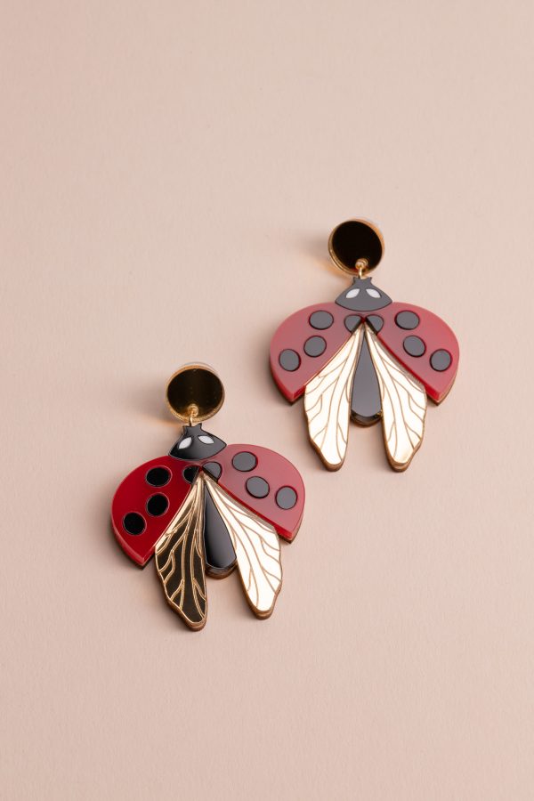 Обеци Ladybug