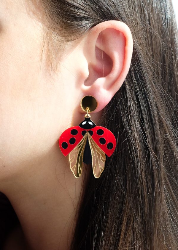 Обеци Ladybug