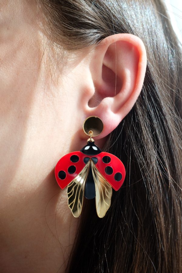 Обеци Ladybug