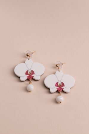 ergi-earrings-orchids-white-pink Обеци Orchids White and Pink
