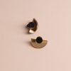 ergi-earrings-parabola-gold-black-1 Обеци Parabola Gold Mirror & Black Marble