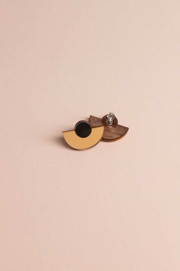 ergi-earrings-parabola-gold-black-2 Обеци Parabola Gold Mirror & Black Marble