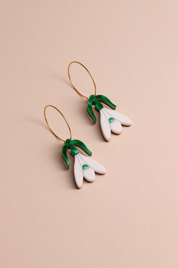 Обеци Snowdrops (Hoops)