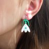 ergi-earrings-snowdrop-pins-silver-on-ear Обеци Snowdrops (Silver)