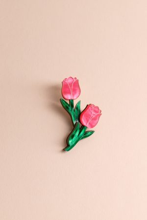Обеци на щифт Tulips