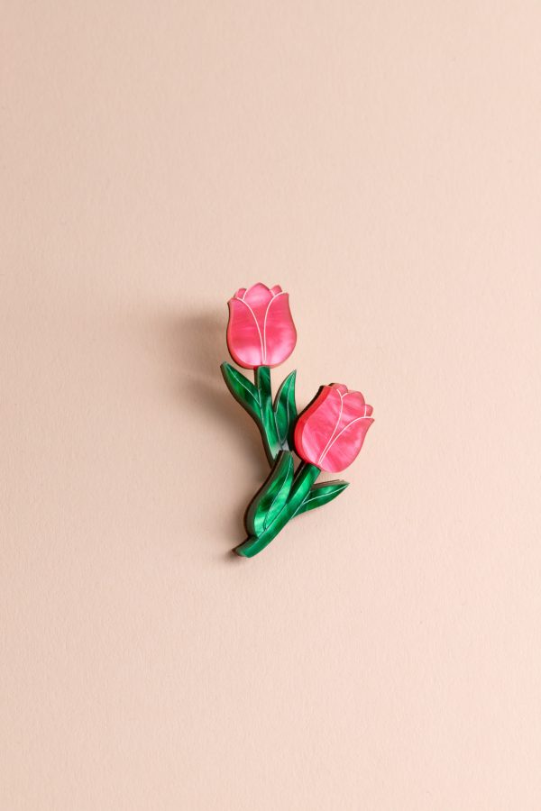 Обеци на щифт Tulips