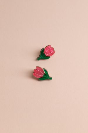Обеци на щифт Tiny Tulips