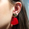 ergi-earrings-two-hearts-red-gold-on-ear-1 Обеци Heart Echo