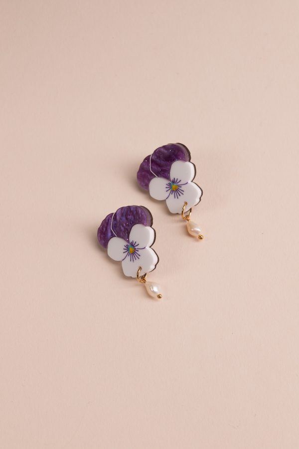 ergi-earrings-violets-medium-white-1 Обеци Violets White (Middle)