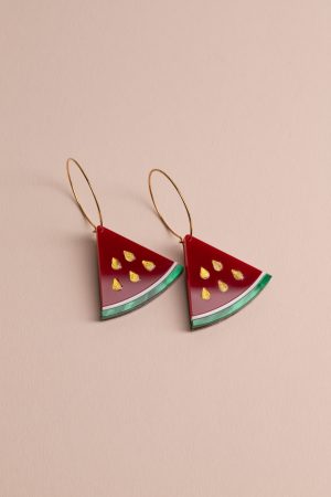 Обеци Watermelon