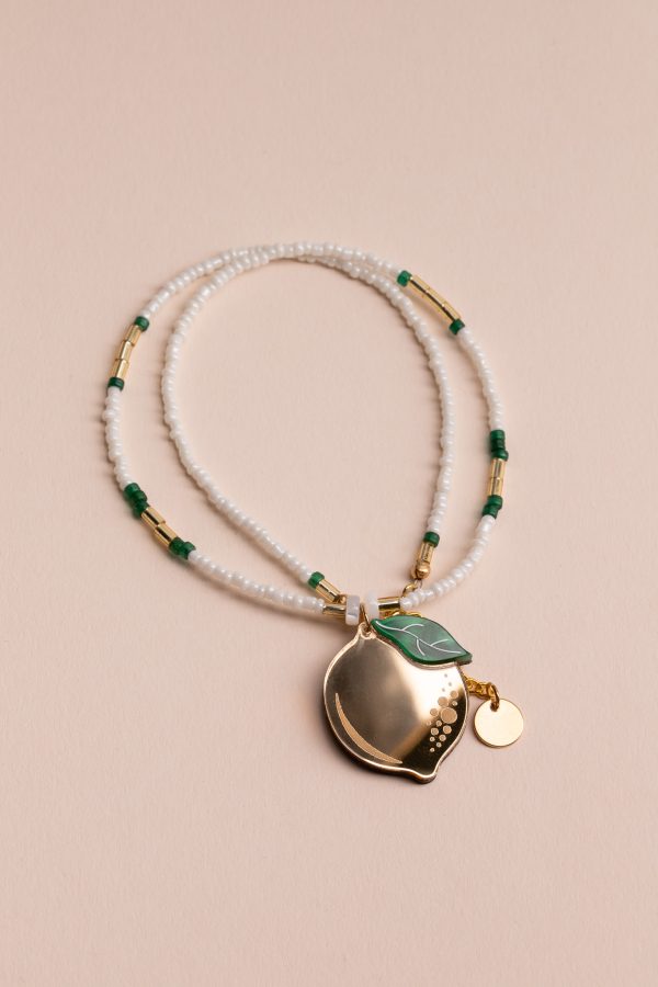 ergi-necklace-lemon-golden-beads-1 Колие Golden Lemon
