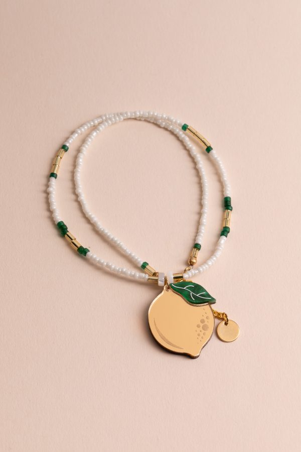 ergi-necklace-lemon-golden-beads Колие Golden Lemon