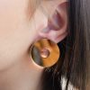 Обеци Donut Gold Mirror