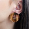 Обеци Donut Gold Mirror
