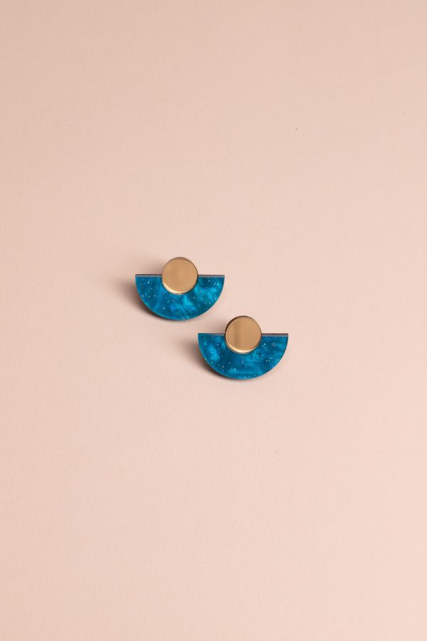 ergi-earrings-parabola-blue-gold Обеци Parabola Blue Marble & Gold Mirror