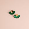 ergi-earrings-parabola-green-gold Обеци Parabola Green Marble & Gold Mirror