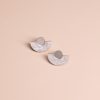 ergi-earrings-parabola-white-marble-silver Обеци Parabola White Marble & Silver Mirror