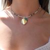 ergi-necklace-lemon-golden-beads-on-neck Колие Golden Lemon