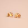 Обеци на щифт Golden Crab