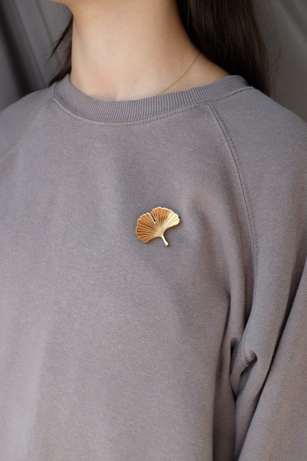 Брошка Ginkgo Leaf